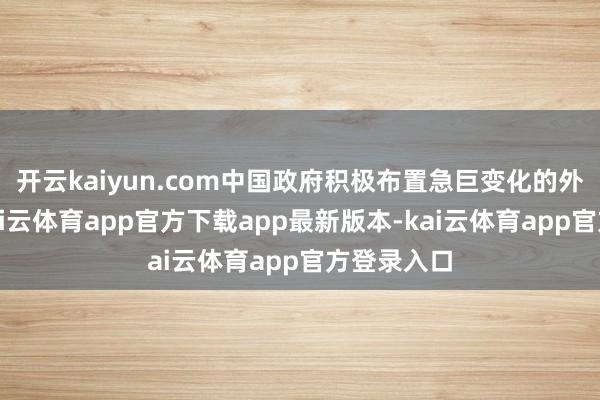 开云kaiyun.com中国政府积极布置急巨变化的外部环境-kai云体育app官方下载app最新版本-kai云体育app官方登录入口